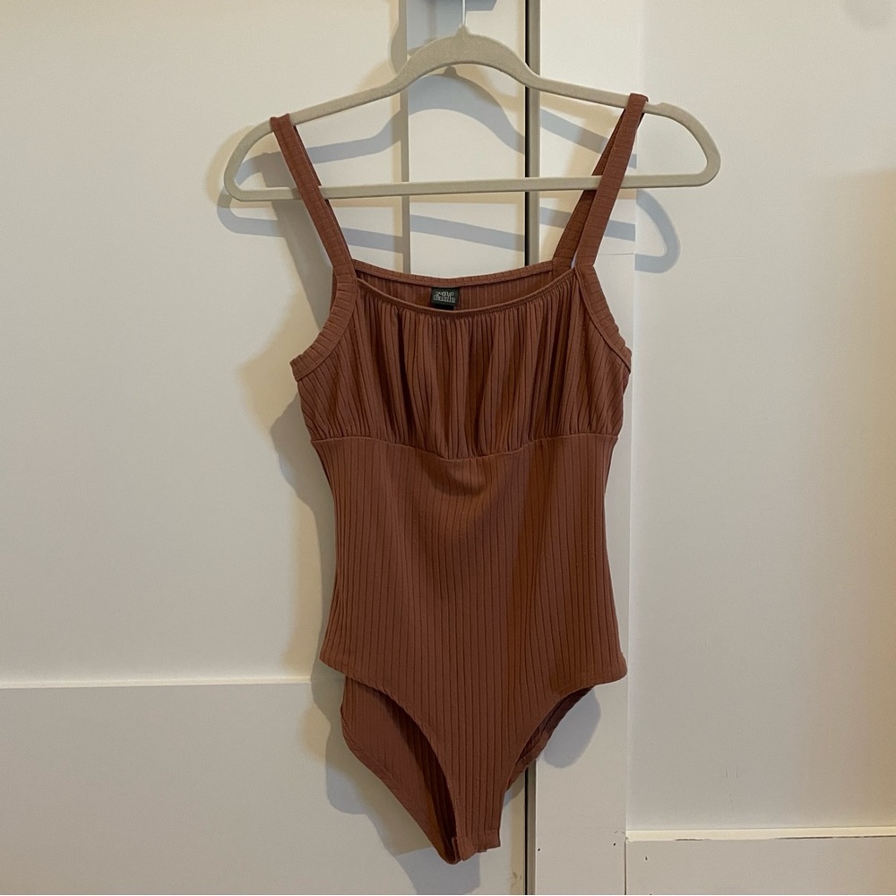 Wild Fable Ruched Bust Ribbed Tank Top Body Suit